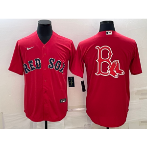 MLB Red Sox Blank Red Baseball Logo Nike Men Jersey
