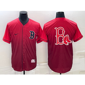 MLB Red Sox Blank Red Drift Baseball Logo Nike Men Jersey