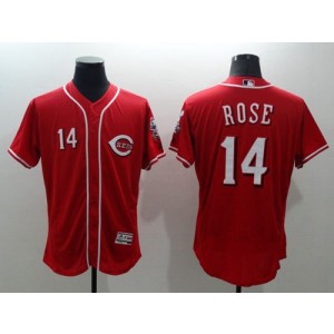 MLB Reds 14 Pete Rose Red Flexbase Men Jersey