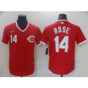 MLB Reds 14 Rose Red Nike Cool Base Men Jersey