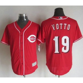 MLB Reds 19 Joey Votto Red New Cool Base Men Jersey
