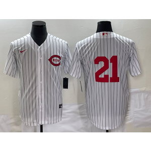 MLB Reds 21 White 2022 Field of Dreams Nike Cool Base Men Jersey