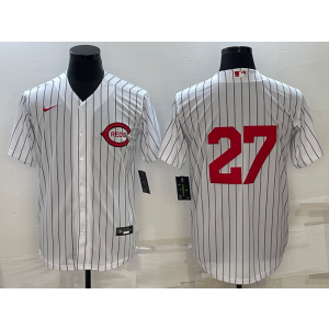 MLB Reds 27 White 2022 Field of Dreams Nike Cool Base Men Jersey