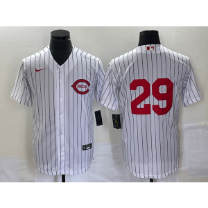 MLB Reds 29 White Field of Dreams Nike Cool Base Men Jersey