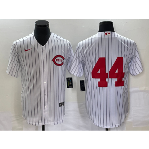 MLB Reds 44 De La Cruz White Field of Dreams Nike Cool Base Men Jersey