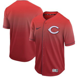 MLB Reds Blank Red Drift Fashion Men Jersey