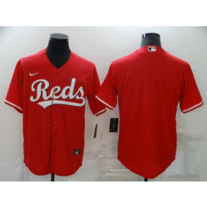 MLB Reds Blank Red Nike Cool Base Men Jersey
