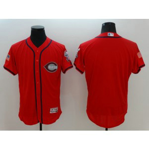 MLB Reds Blank Red Stars and Stripes Flexbase Men Jersey