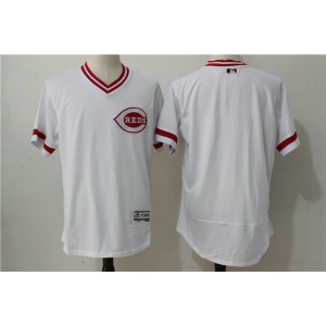 MLB Reds Blank White Flexbase Men Jersey