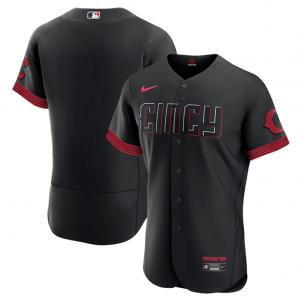 MLB Reds  Black 2023 City Connect Nike Flexbase Men Jersey