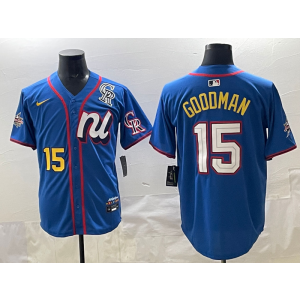 MLB Rockies 15 Goodman Blue National League 2025 All Star Nike Cool Base Men Jersey