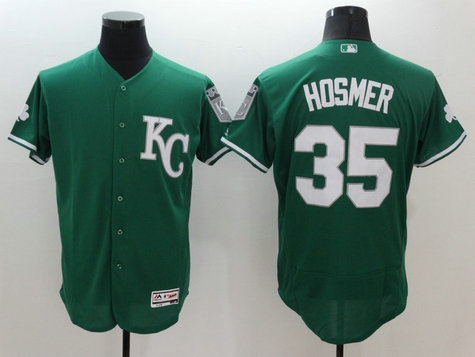 MLB Royals 35 Eric Hosmer Green Celtic Flexbase Jersey
