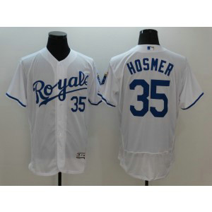 MLB Royals 35 Eric Hosmer White Flexbase Men Jersey