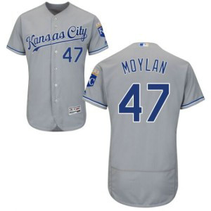 MLB Royals 47 Peter Moylan Gray Road Majestic Flexbase Men Jersey