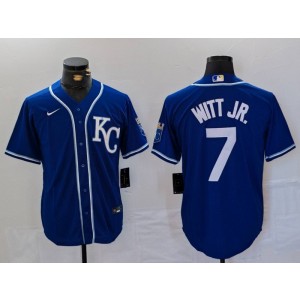 MLB Royals 7 Bobby Witt Blue Nike Cool Base Men Jersey