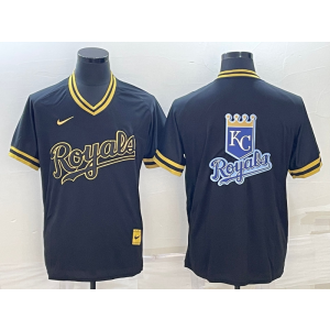 MLB Royals Blank Baseball Logo Nike Throwback Men Jersey