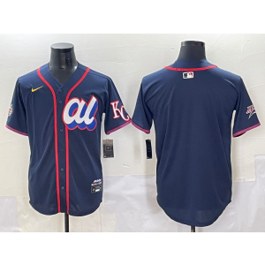 MLB Royals Blank Navy American League 2025 All Star Nike Cool Base Men Jersey