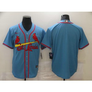MLB St.Louis Cardinals Blue Blank Nike Cool Base Men Jersey