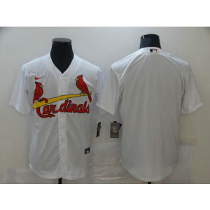 MLB St.Louis Cardinals White Blank Nike Cool Base Men Jersey