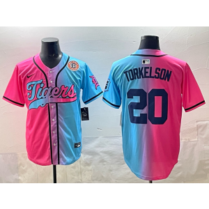 MLB Tigers 20 Torkelson New Fashion Nike Cool Base Men Jersey