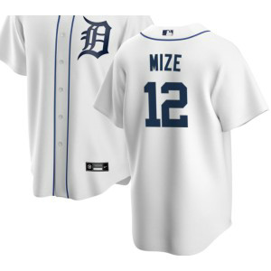 MLB Tigers 21 Casey Mize White Cool Base Men Jersey