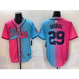 MLB Tigers 29 Skubal New Fashion Nike Cool Base Men Jersey