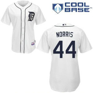 MLB Tigers 44 Daniel Norris White Cool Base Men Jersey