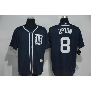 MLB Tigers 8 Justin Upton Blue Cool Base Men Jersey