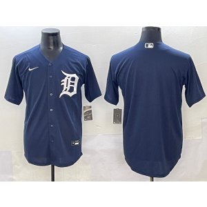 MLB Tigers Blank Navy Nike Cool Base Men Jersey