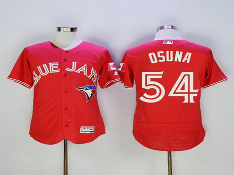 MLB Toronto Blue Jays #54 Roberto Osuna Red Stitched Flexbase Jersey