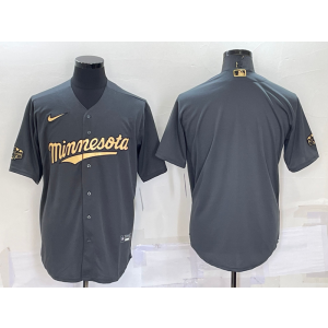 MLB Twins Blank Charcoal 2022 All-Star Nike Cool Base Men Jersey