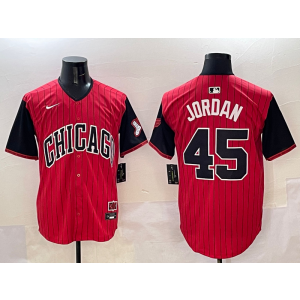 MLB White Sox 45 Jordan Red Black 2025 City Connect Nike Cool Base Men Jersey