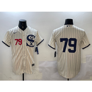MLB White Sox 79 Jose Abreu White Nike Cool Base Men Jersey