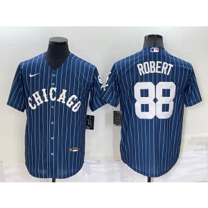 MLB White Sox 88 Luis Robert Blue Nike Cool Base Men Jersey