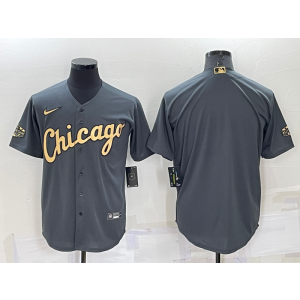 MLB White Sox Blank Charcoal 2022 All-Star Nike Cool Base Men Jersey