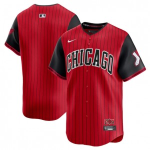 MLB White Sox Blank Red Black 2025 City Connect Nike Cool Base Men Jersey