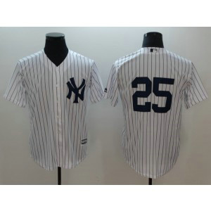 MLB Yankee 25 Gleyber Torres White New Cool Base Men Jersey