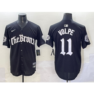 MLB Yankees 11 Anthony Volpe New Black Nike Cool Base Men Jersey