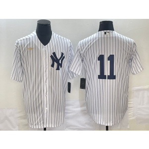 MLB Yankees 11 Anthony Volpe White Nike Cool Base Men Jersey