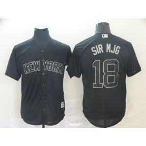 MLB Yankees 18 Didi Gregorius Sir MJG Black 2019 Players Weekend Player Men Jersey