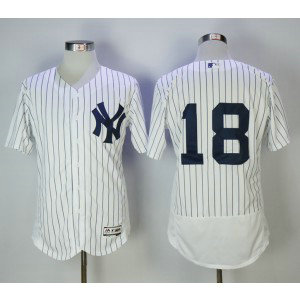 MLB Yankees 18 Didi Gregorius White Flexbase Men Jersey