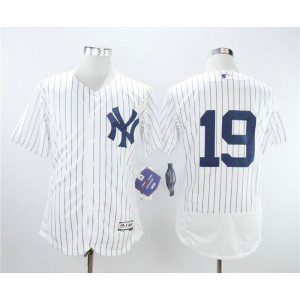MLB Yankees 19 Masahiro Tanaka White Flexbase Men Jersey