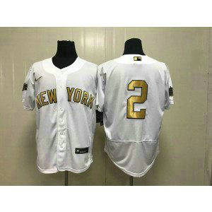 MLB Yankees 2 Derek Jeter White 2022 All-Star Flexbase Men Jersey