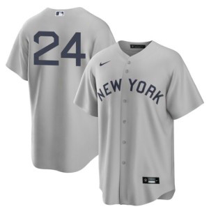 MLB Yankees 24 Gary Sanchez 2021 Grey Field Of Dreams Cool Base Men Jersey