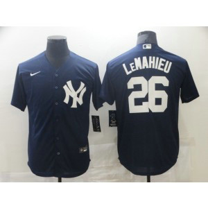 MLB Yankees 26 DJ LeMahieu Blue 2020 Nike Cool Base Men Jersey