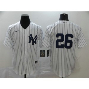MLB Yankees 26 DJ LeMahieu White 2020 Nike Cool Base Men Jersey