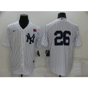 MLB Yankees 26 DJ LeMahieu White Nike Cool Base Men Jersey