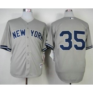MLB Yankees 35 Michael Pineda Grey Men Jersey