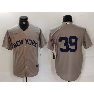 MLB Yankees 39 Grey Nike Cool Base Men Jersey