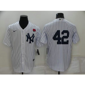 MLB Yankees 42 Mariano Rivera White 2020 Nike Cool Base Men Jersey
